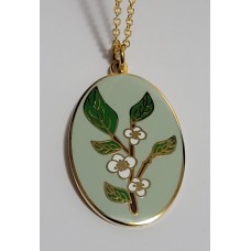 Tea Thoughts Enamel Necklace